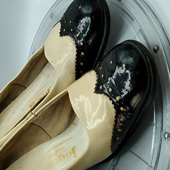 Vintage 1940s black and white saddle - Picture 7 of 8